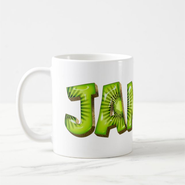 Janice Name Kiwi Style Tasse Teetasse Kaffeetasse (Links)