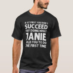 JANIE Name Personalisiert Birthday Funny Christmas T-Shirt<br><div class="desc">JANIE Name Personalisiert Geburtstag Funny Christmas Joke T Shirt</div>