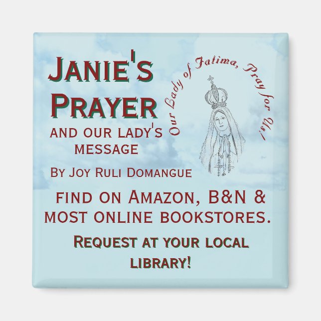 Janie's Prayer Promotional Magnet (Vorne)