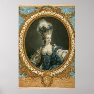Janinet Portrait von Marie-Antoinette Fine Art Poster