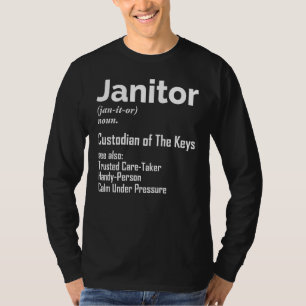 Janitor Noun Definition Facility Manager Handwerke T-Shirt