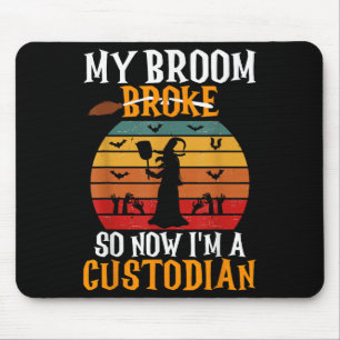 Janitor Retro Vintag Sunset Hall Mousepad