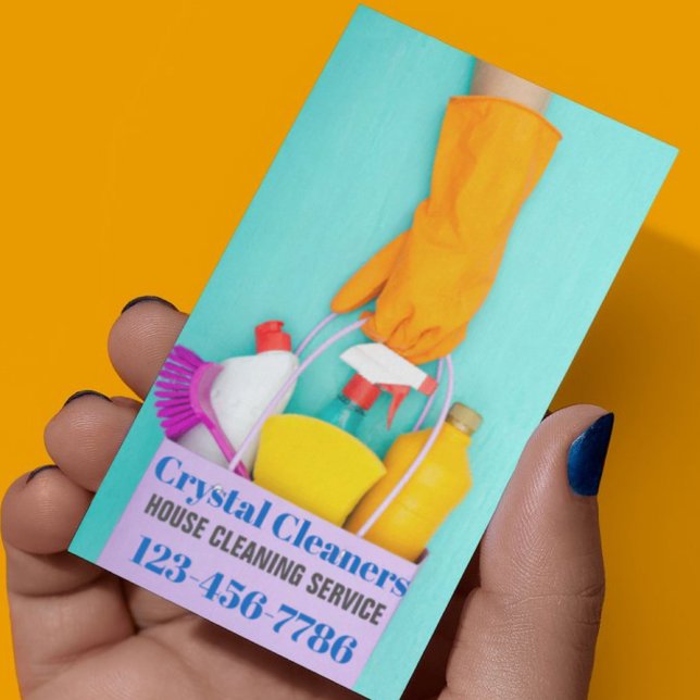 Janitorial Cleaning Maid Services Housekeping Visitenkarte (Janitorial Cleaning Maid Services Housekeeping Business Card)