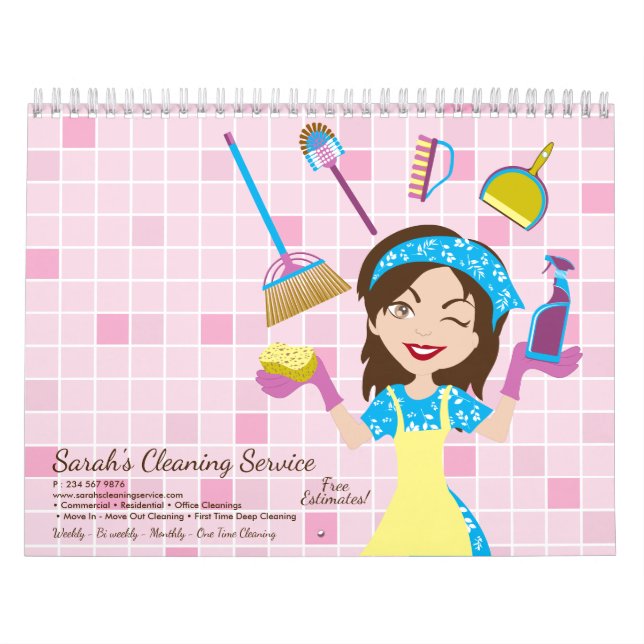 Janitorial Lady House Reinigungssaison Kalender (Titelbild)