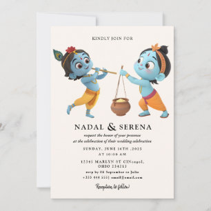 janmashtami Wedding Einladung