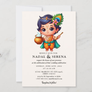 janmashtami Wedding Einladung