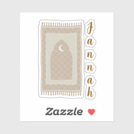 Jannah Gebetsmat inspiriert Aufkleber