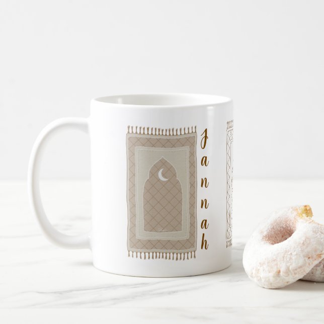 Jannah Gebetsmat inspiriert Kaffeetasse (Mit Donut)
