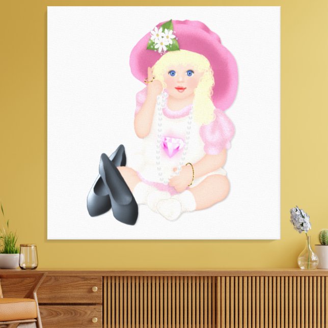 Jan's Jewels Child's Canvas Print Picture Leinwanddruck (Insitu (Wohnzimmer))