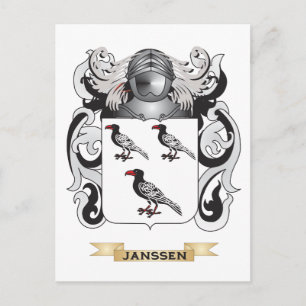 Janssen-Wappen (Familienwappen) Postkarte