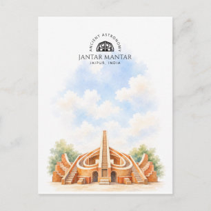 Jantar Mantar Jaipur Architektur Landschaft Feiertagspostkarte