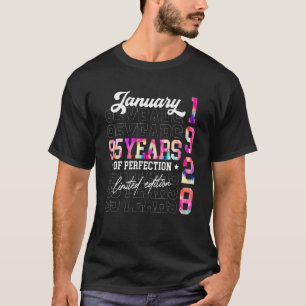 Januar 1928 95 Jahre alt 95. Geburtstag T-Shirt