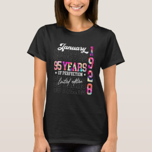 Januar 1928 95 Jahre alt 95. Geburtstag T-Shirt