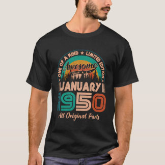 Januar 1950 Geburtstag Phantastisch seit Januar 19 T-Shirt