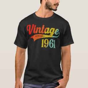 Januar 1961 Geburtstag Vintag Januar 1961 Phantast T-Shirt