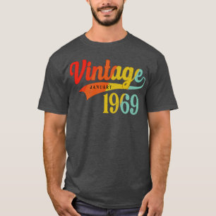 Januar 1969 Geburtstag Vintag Januar 1969 Phantast T-Shirt