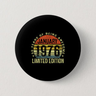 Januar 1976 50. Geburtstagsgeschenke Für Männer Fr Button