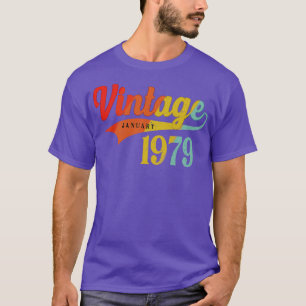 Januar 1979 Geburtstag Vintag Januar 1979 Phantast T-Shirt