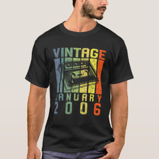 Januar 2006 Retro Vintage 16 Geburtstag 16 Jahre A T-Shirt