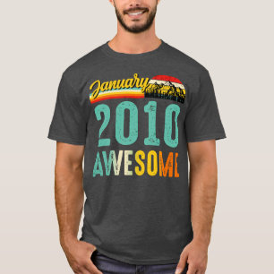 Januar 2010 Geburtstagsgeschenk Shirt Vintag 2. Ja