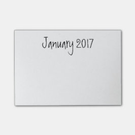Januar 2017 guten Rutsch ins Neue Jahr, Post-it Klebezettel