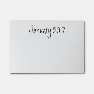 Januar 2017 guten Rutsch ins Neue Jahr, Post-it Klebezettel
