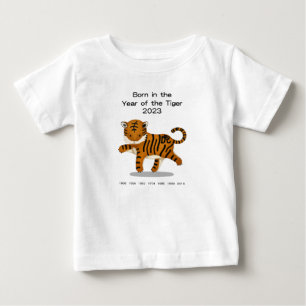 Januar 2023 Baby Geboren im Jahr des Tigers T-shirt