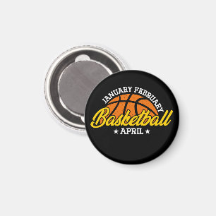 Januar Basketball April Cooler Spieler Magnet