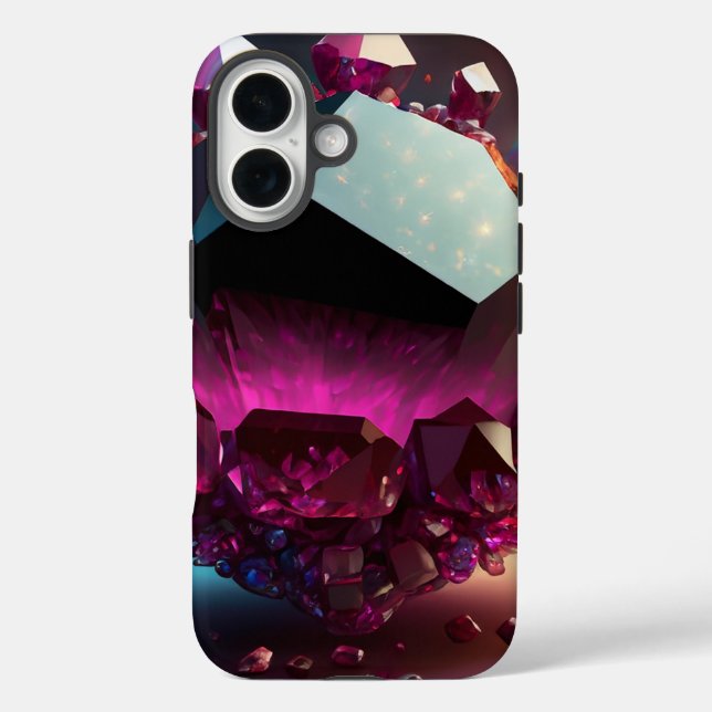 Januar Birthstone Garnet Glow Fantasy Crystal Case-Mate iPhone Hülle (Rückseite)