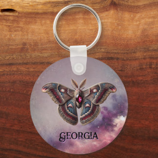 Januar Birthstone Schlüsselanhänger - Garnet Moth