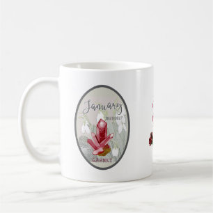 Januar - Birthstone und Blume 2 Kaffeetasse