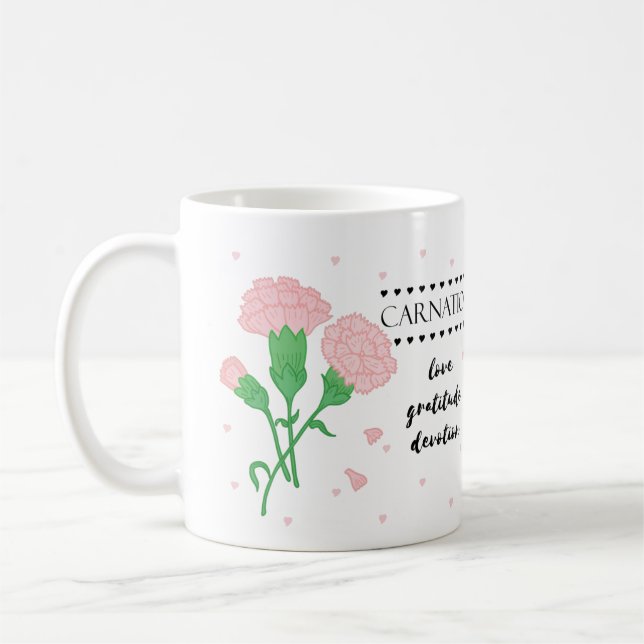 Januar Blume Tasse mit Blume Treffen (Links)