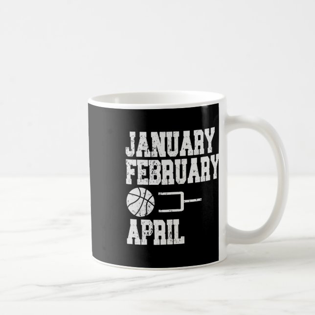 Januar Bysketbyll April - Fun Bysketbyll Kaffeetasse (Rechts)