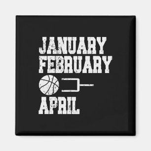 Januar Bysketbyll April - Fun Bysketbyll Magnet