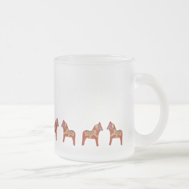 Januar Dala Horse Mattierte Tasse (Rechts)