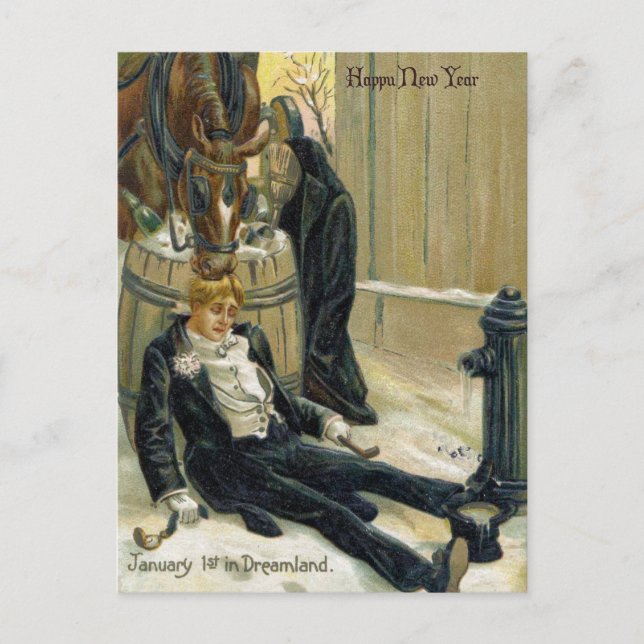 Januar der Erste in Dreamland Postkarte (Vorderseite)