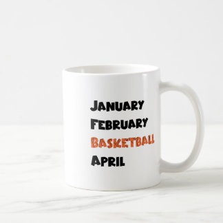 Januar Februar Basketball April Kaffeetasse