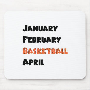 Januar Februar Basketball April Mousepad