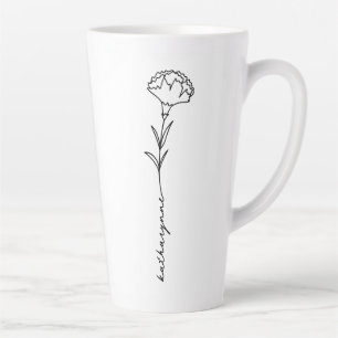 Januar Geburtsmonat Blume Carnation Milchtasse