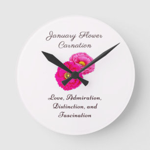 Januar Geburtsmonat Blume Wallfahrtskirche Madonna Runde Wanduhr