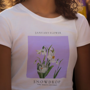 Januar-Geburtsmonatsblume T-Shirt