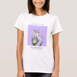 Januar-Geburtsmonatsblume T-Shirt