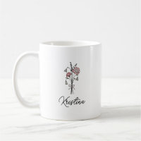 Januar Geburtsname Blume & elegante Skriptbezeichn