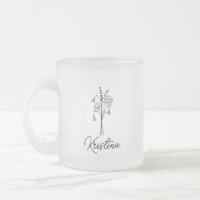 Januar Geburtsname Blume & elegante Skriptbezeichn