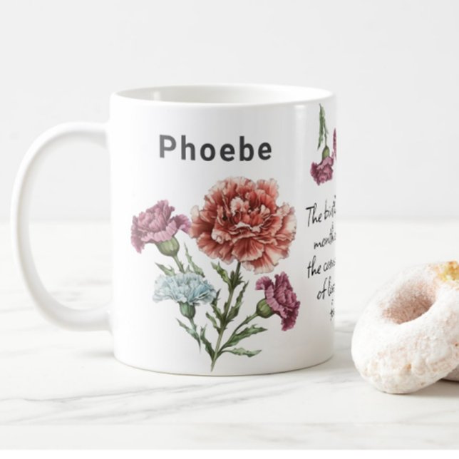 Januar Geburtsname Blume Kaffeetasse (Von Creator hochgeladen)