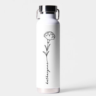 Januar Geburtstag Monat Blume für den Geburtstag Trinkflasche