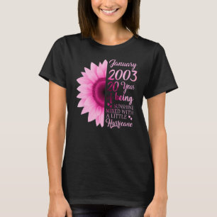 Januar Girl 2003 TShirt 20 Years Old 20 th Birthda