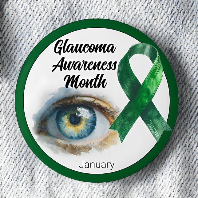 Januar Glaukom-Augenbewusstseinsmonat Button (Von Creator hochgeladen)