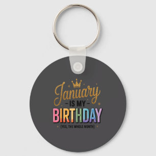 Januar ist mein Geburtstag ja den ganzen Monat Schlüsselanhänger