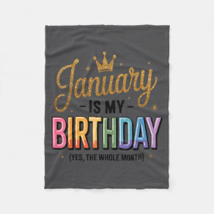 Januar ist mein Geburtstag ja der ganze Monat Fleecedecke